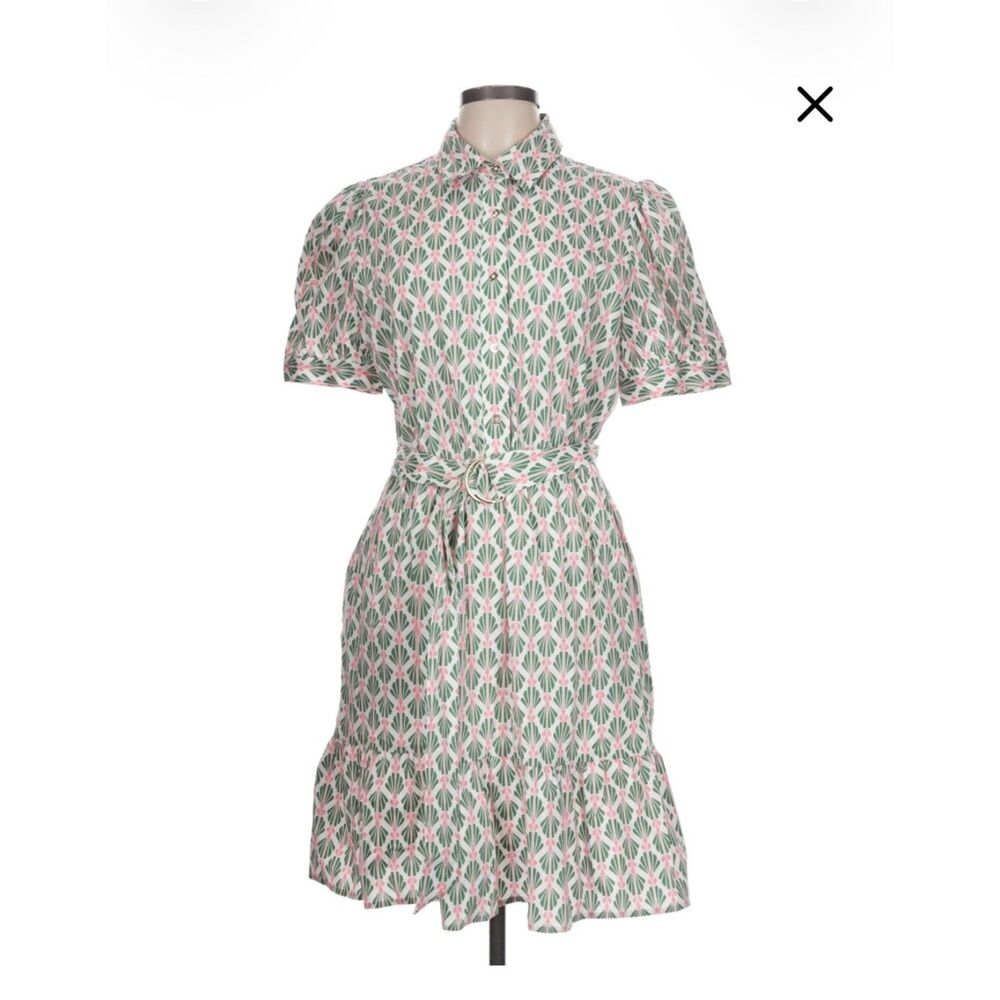 The Limited Printed Short Sleeve Shirt Dress Size L